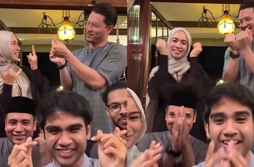  Pakai Sedondon Ketika Beraya, Interaksi Fattah & Amira Raih Perhatian Netizen