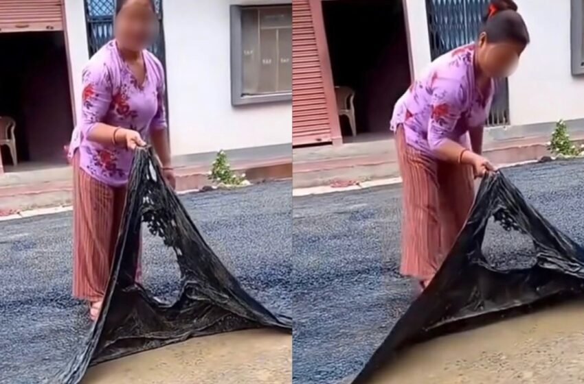  Jalan Raya Viral Sebab Boleh “Peel-Off” Macam Topeng Muka