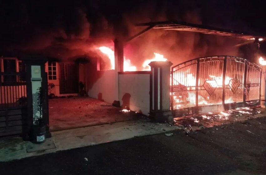  Ah Long Perempuan Salah Bakar Rumah Ditahan