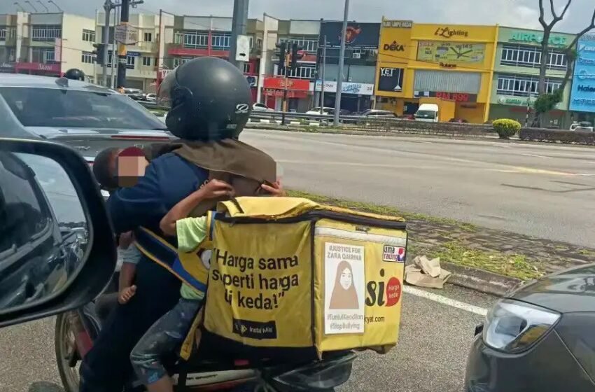  Kisah Ibu Bawa Anak Naik Motosikal Hantar Makanan Runtun Emosi