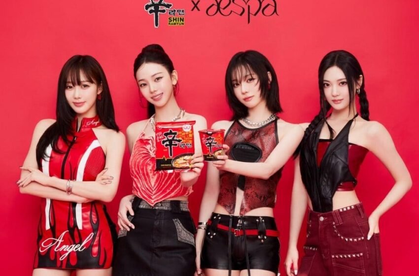  Aespa Dilantik Duta Global Pertama Mi Segera Shin Ramyun